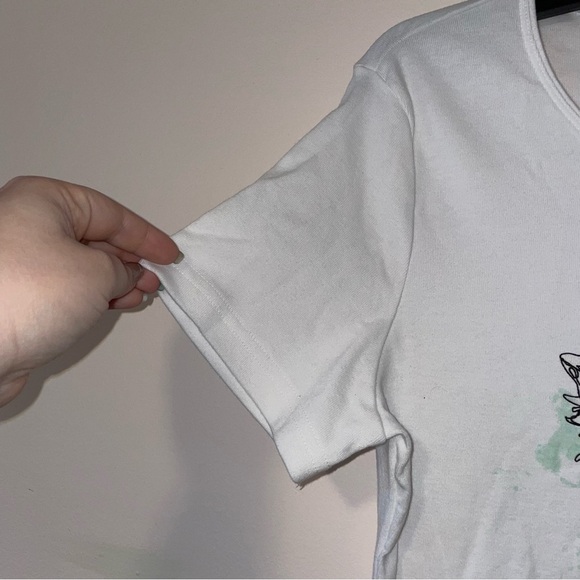 Karen Scott Petites White Best Friends Forever Cat Graphic Tee Size Petite Large - Picture 5 of 6